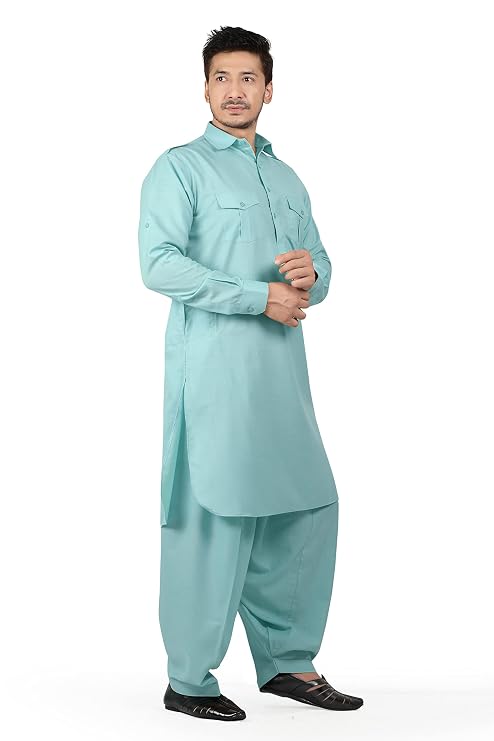 K-ROYALS Afghani Stylish Men's Pathani Suit/Men Luxury fabric kurta pyjama set