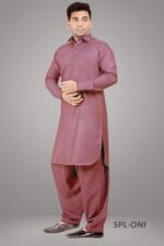 K-ROYALS Simple Afghani Style Men's Pathani Suit/Cotton Blend Kurta pyjama set