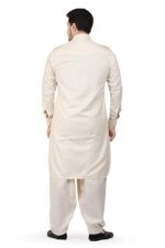 K-ROYALS Men's Cotton Blend Pathani Kurta Pyjama Suit - Image 4