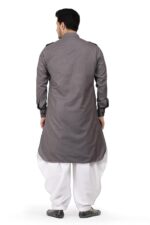 K-ROYALS Dhoti Salwar Pathani Suit for Men's/New Cotton Blend Kurta Pyjama Set - Image 4