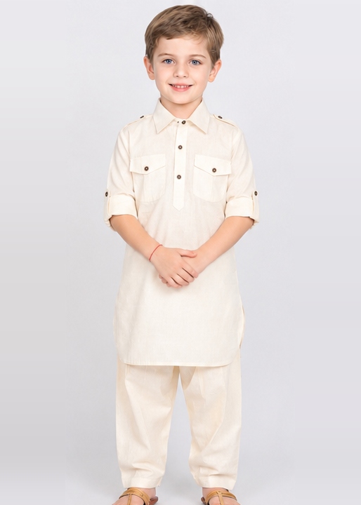3 Boys Kids Pathani Suit Set | Traditional Ethnic Wear for Boys - Image 1