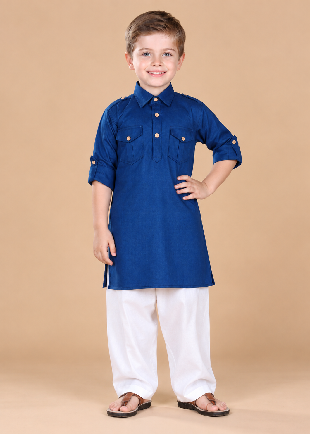 3 Boys Kids Pathani Suit Set | Traditional Ethnic Wear for Boys - Image 1