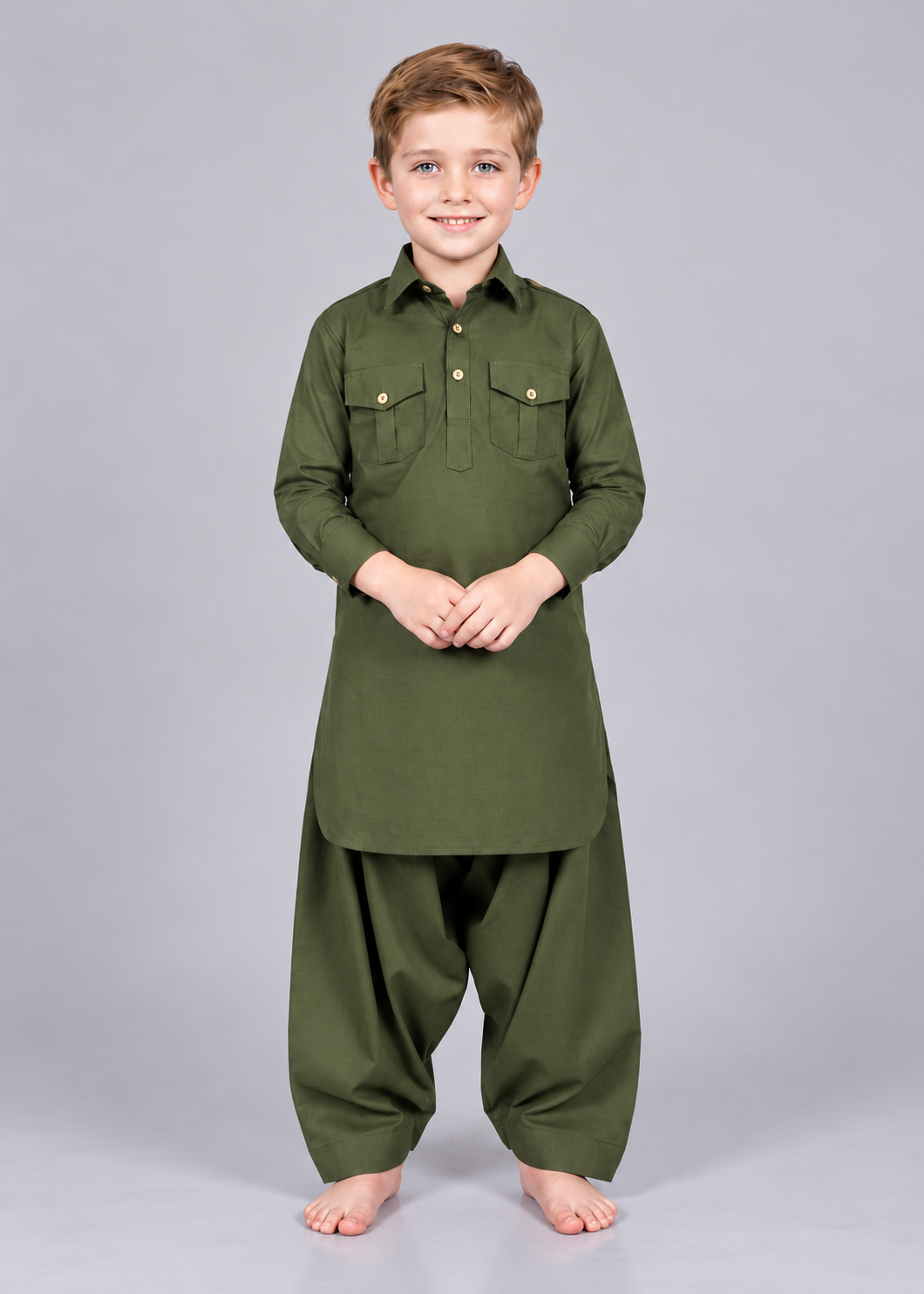 3 Boys Kids Pathani Suit Set | Traditional Ethnic Wear for Boys - Image 1