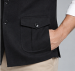 Men's Ethnic Kurta Jacket Premium Traditional Waistcoat – Black - Image 6