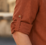 Men's Premium Cotton Linen Blend fabric Casual Kurta with Mandarin Collar - Image 6